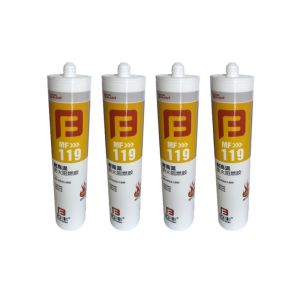 High Temp Red Color Fire Rated Silicone Sealant Ozone Resistant 590ml