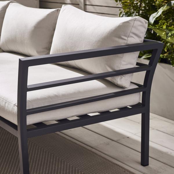 Minimalist Modern Style Outdoor Furniture Set Aluminum Frame Coffee Table Included