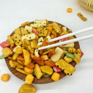 Oem Puffed Rice Crispy Cracker In Bulk Snack Chinese Manufacturers