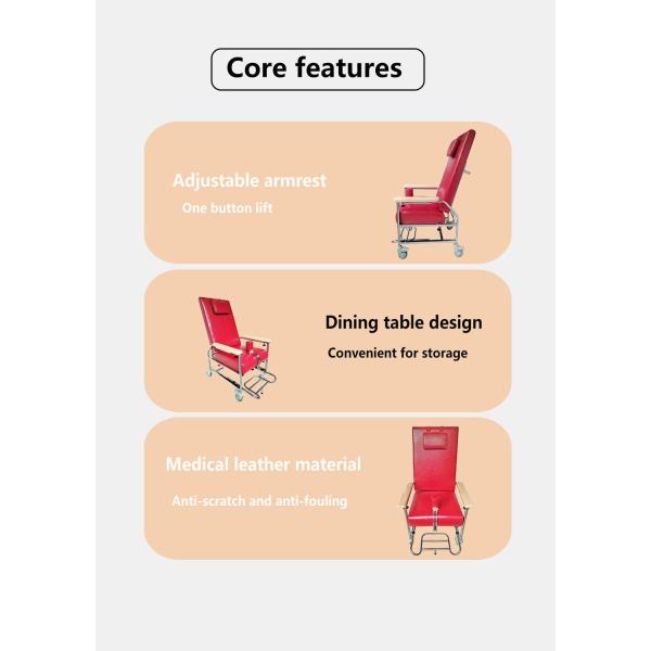 Foam Comfortable Hospital Nursing Chair Patient Recliner Chair Multifunctional Care