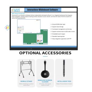 Cheap Factory Price 4k 75 Inch Touch Screen Multi-language Software Lcd Smart Board Android Interactive board for school and meeting for sale