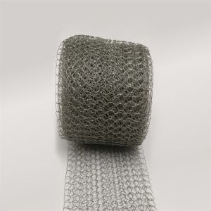 Stainless Steel AISi 316 Compressed Knitted Wire Mesh Gauze Diameter 15mm