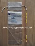 LDPE Clear Plastic Bags With Drawstring For Cotton Swab / Q - tips