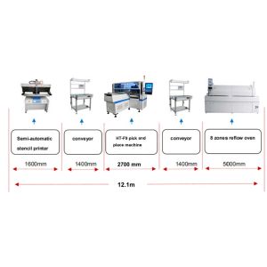 LED Linear Rigid PCB Assembly Pick and Place Machine with 200000-250000 CPH