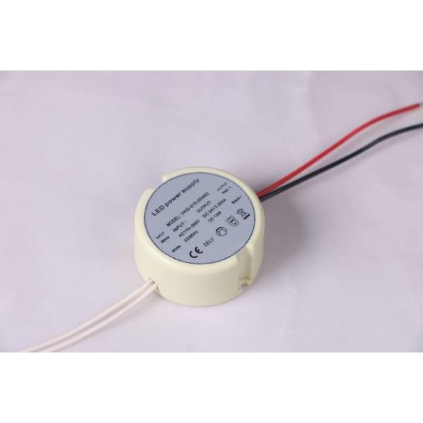 Round Case IP20 Plastic LED Driver 12V 15W Power Supply For Strip Light