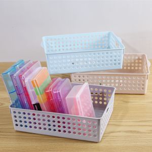 Rectangle Toy Food Cube Kitchen Plastic Basket Organizer