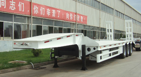 Quality brand new china  lowbed Semi-trailer 13m 16m with 4-axles excavator trailer. excavator trailer wholesale