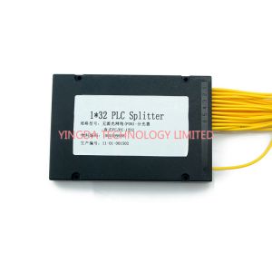 GPON Low PDL 1*32 FC PLC Fiber Optic Splitter ABS Plastic For Data Communication
