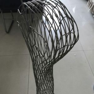 Anti Corrosion Stainless Mesh Bag Hand Woven With SGS / ISO 9001 Certification