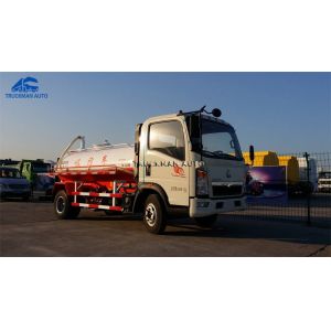 Sinotruk HOWO Light Truck 5M³ Suction Tanker For City Cleaning
