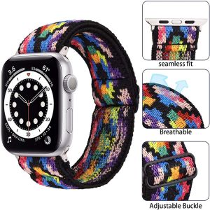 Durable Smart Watch Nylon Bands Seamless fit Breathable Adjustable Buckle