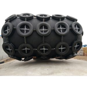 50Kpa Pneumatic Rubber Fender With Tire Sheath Type Ship Berthing And Mooring