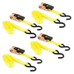 Customized Length Color Ratchet Tie Down , Cargo Tie Down Wstda Standard