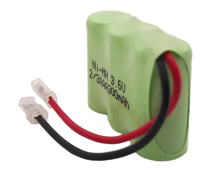 2/3AAA 3.6V 300mAh Ni Mh Rechargeable Battery Packs 500Cycles