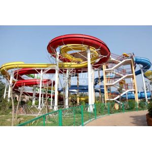 China Galvanized carbon steel Custom Water Slides For Giant Outdoor Water Park on sale