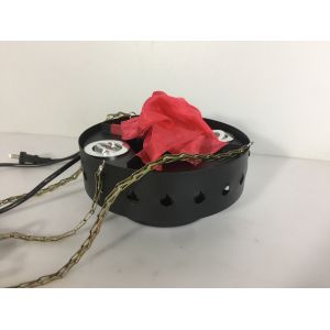 red led silk   flame light with iron shell