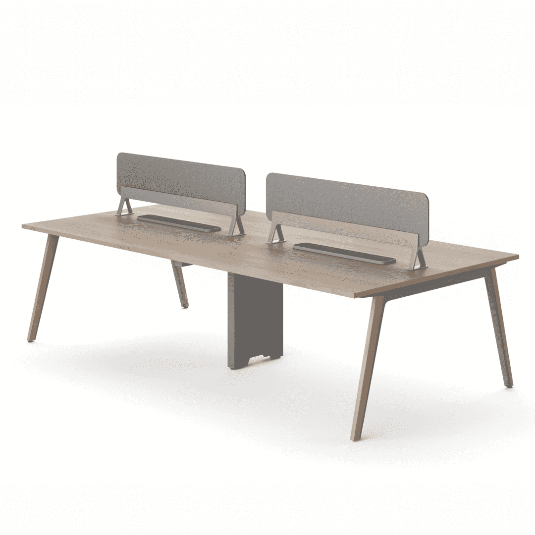 Workstation Modular Office Desk Dual Tone Structure Concealed Cable Management