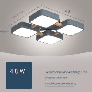 LED modern minimalist ceiling lamp LED study entrance bedroom wooden celling