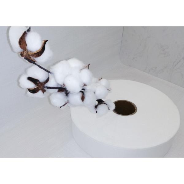 Quality 100% Cotton Spunlace Nonwoven Fabric Customized Printing For Tissues / Masks wholesale