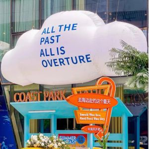Custom inflatable cloud model with shaped cloud-shaped three-dimensional cartoon