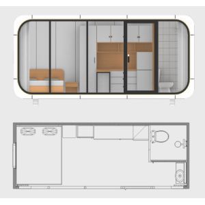 China Portable Apple Home Pod Shaped Container Cabin House Modern Design Style Villa Sale on sale