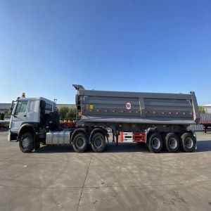 137500 to 26000*2500to2550 Height Rear Dump Trailer Customization 3 Axle 60tons