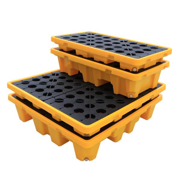 Quality Heavy Duty Plastic Spill Pallets 1 Drum Spill Containment Pallet wholesale