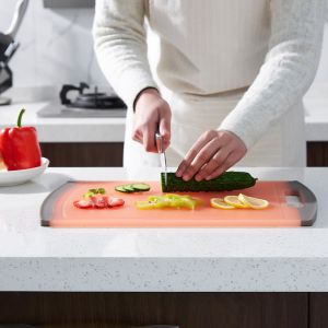 Hot Sale Plastic Meat Cutting Board Vegetable Chopping Board For Kitchen has the