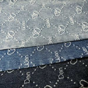 Printed Bulk Denim Material Heavy Weight 11 Oz Denim Fabric