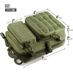 Tactical Molle Utility Pouch, EDC Tool Pouch Tactical Phone Pouches Mini Waist
