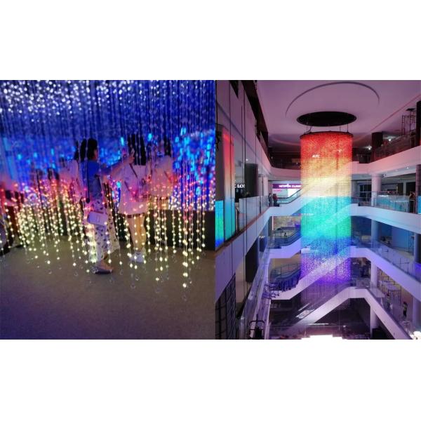 3D Magic IP65 DC12V Led Video Ball Curtain SMD3535 For Party