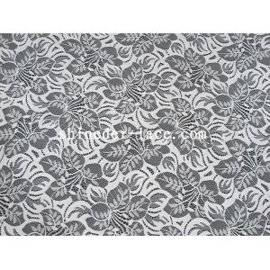 Pink / White Cotton Nylon Lace Fabric Or Customization Color For Apparel SYD