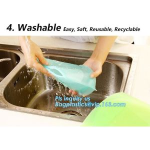 Storage preservation reusable silicone food bag,FDA reusable silicone storage