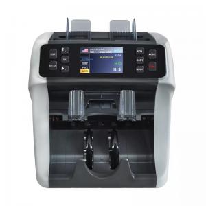 Cheap FMD-985 two-pocket banknote counter two pockets currency handling equipment bank  mix denomination value counter sorter for sale