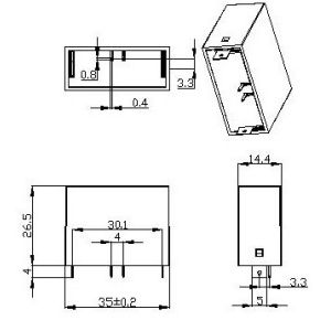 BRPV - 20RS 500V DC Surge Protection Device PCB Mount SPD