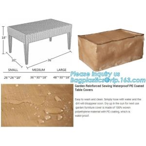 China woven cover 105x500cm, garden reinforced sewing waterproof pe coated table covers,woven polyester fabric outdoor table s on sale