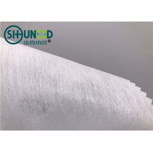 Fusible Embroidery Backing Fabric 100% Polyester Cuttable With LDPE Coating