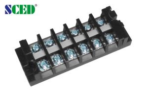 Cheap Double Row Screw Panel Mount Terminal Block PCB Terminal Connector With Any Poles for sale