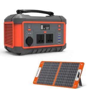 Portable Lithium Battery Power Station 600W 162Ah AC DC USB Quick Charge Solar