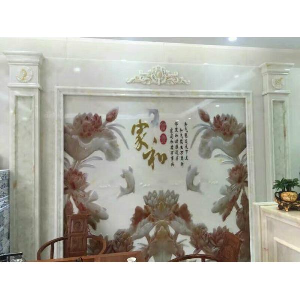 onyx stone veneer background wall,stone wall,ceiling moulding idea, ceiling