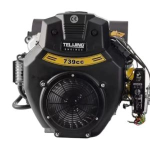 16.8-3600 Rated Output 2 Cylinder Gasoline Engine TJ740 with Forced Cooling and