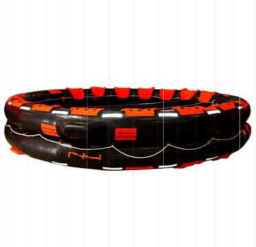 Quality 20 person cheap Open Reversible self inflating life raft wholesale