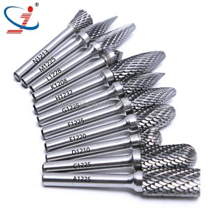 1/4 Shank Carving Cutting Grinding Drilling Polishing Tools 6mm Double Cut Tungsten Carbide Burr