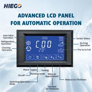 100KG Barrel Ice Maker R404a Commercial Ice Cube Machine Air Cooling