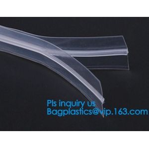 plastic flange zipper without teeth, PP/PE/PVC/EVA Plastic Flange Zipper For