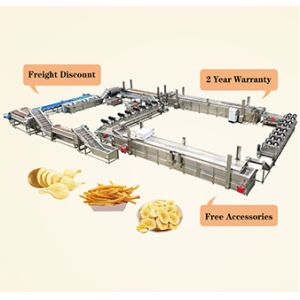 High Productivity Frozen French Fries Production Line for Fully Automatic