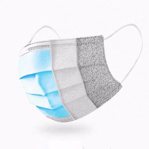 CE FDA Certificated 3ply Non Woven Disposable Protective Face Mask With Filter