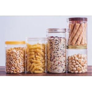 Food Storage 5oz 150cc PET Plastic Mason Jar with PP Screw Cap Sealing Type