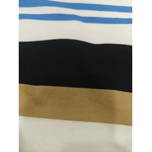 40S Cotton Spandex Striped Knit Fabric for T-Shirts