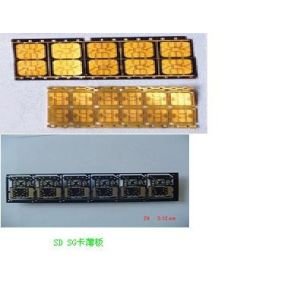 SG Card Ultra Thin PCB Board Thickness 0.25mm Thin Plate ENIG Surface Finishing